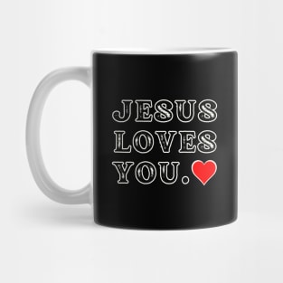 Jesus Loves You Heart Mug